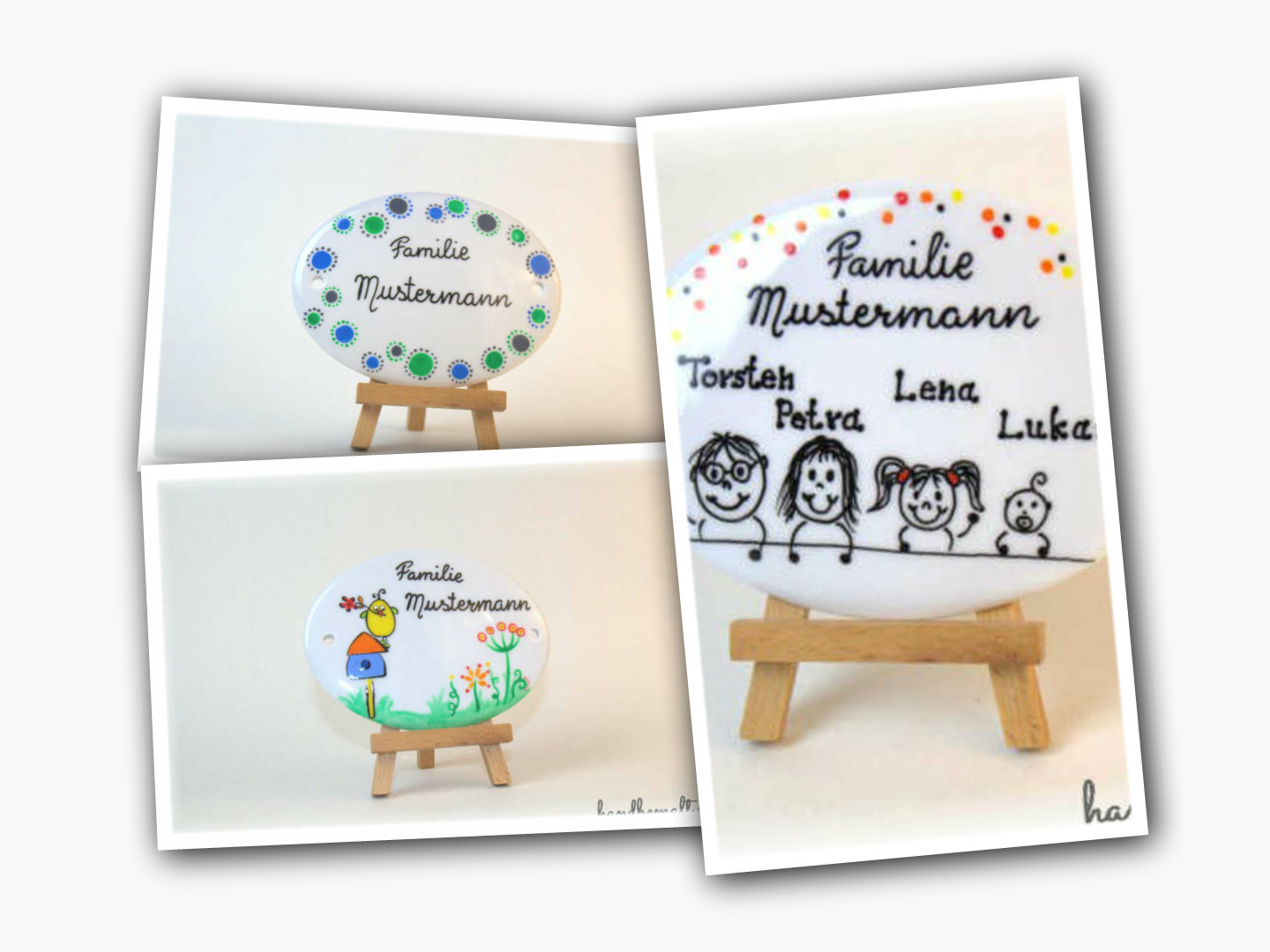 Collage T�rschilder